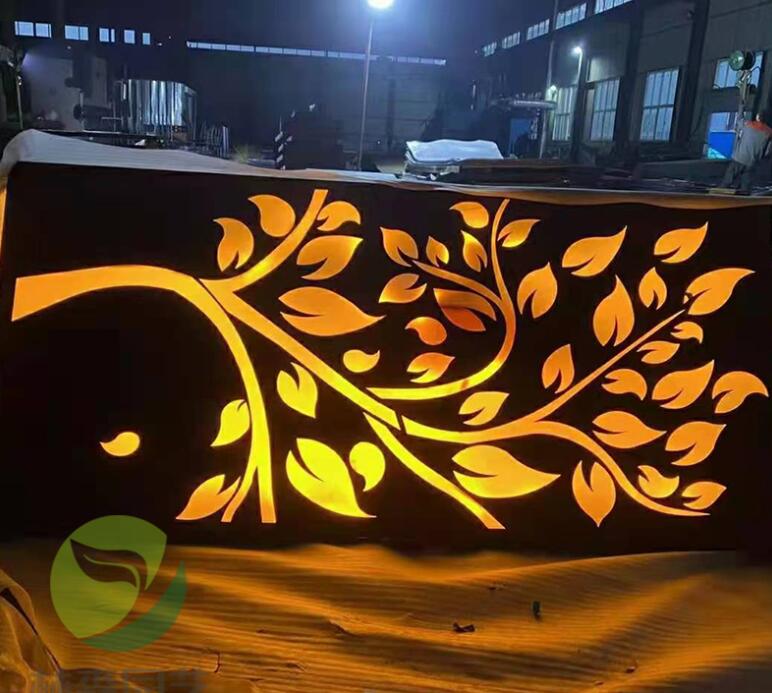 江达耐候钢板灯箱