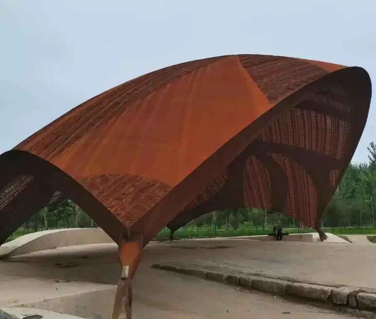 江达耐候钢幕墙案例